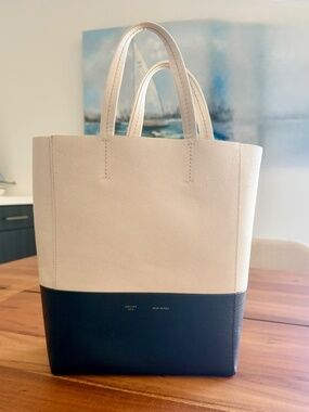 Celine Bicolor Small Vertical Cabas